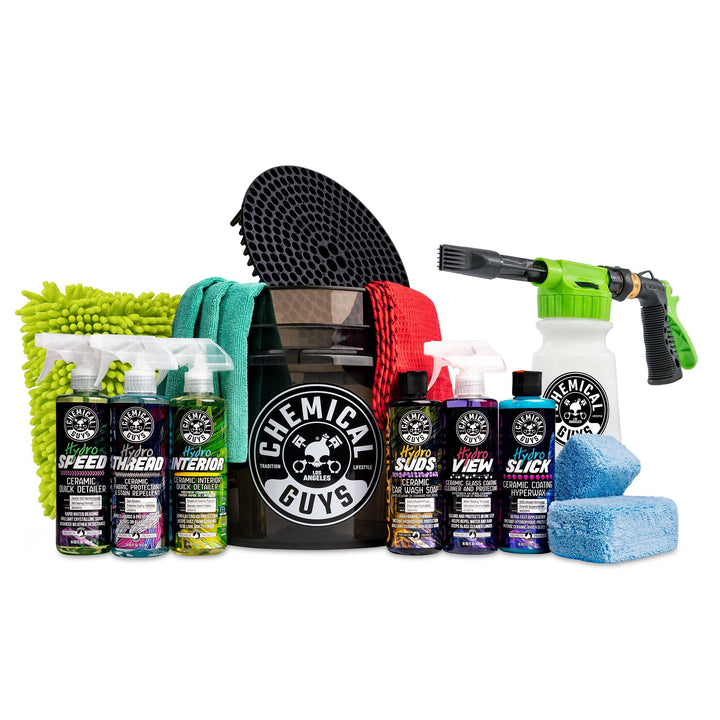 16-Piece Arsenal Builder Ceramic Protection Car Wash Kit with TORQ Foam Blaster R9