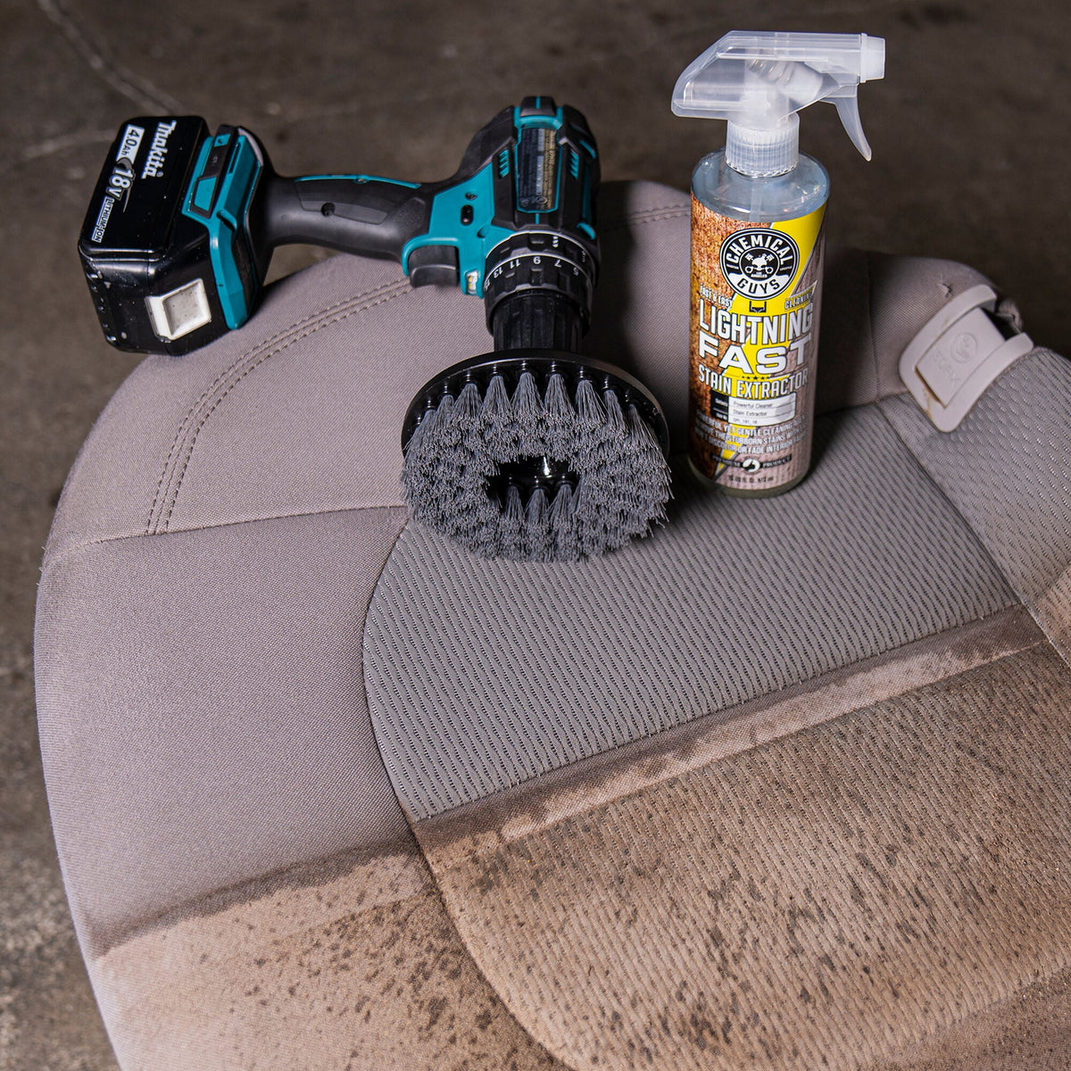 Chemical Guys Spinner Multi-Surface Drill Brush, Light Duty