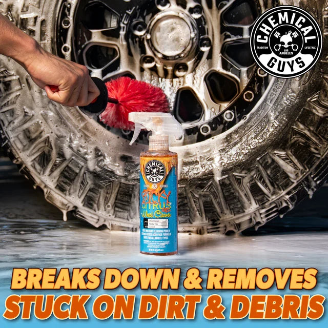 Sticky Citrus Spray Bundle with FREE Red Rocket Wheel and Rim Detailing Brush