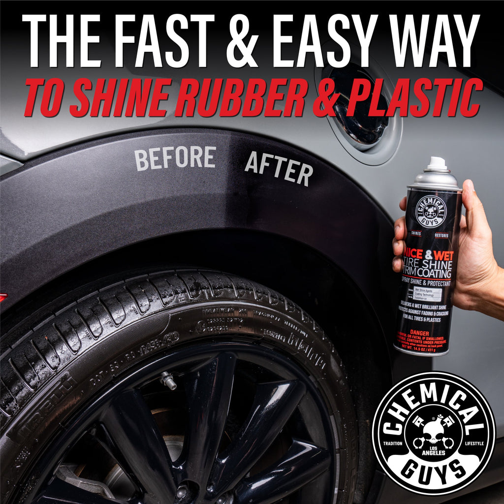 Nice and Wet Tire Shine Trim Coating Spray