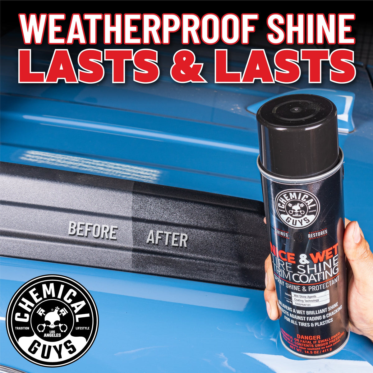 Nice and Wet Tire Shine Trim Coating Spray