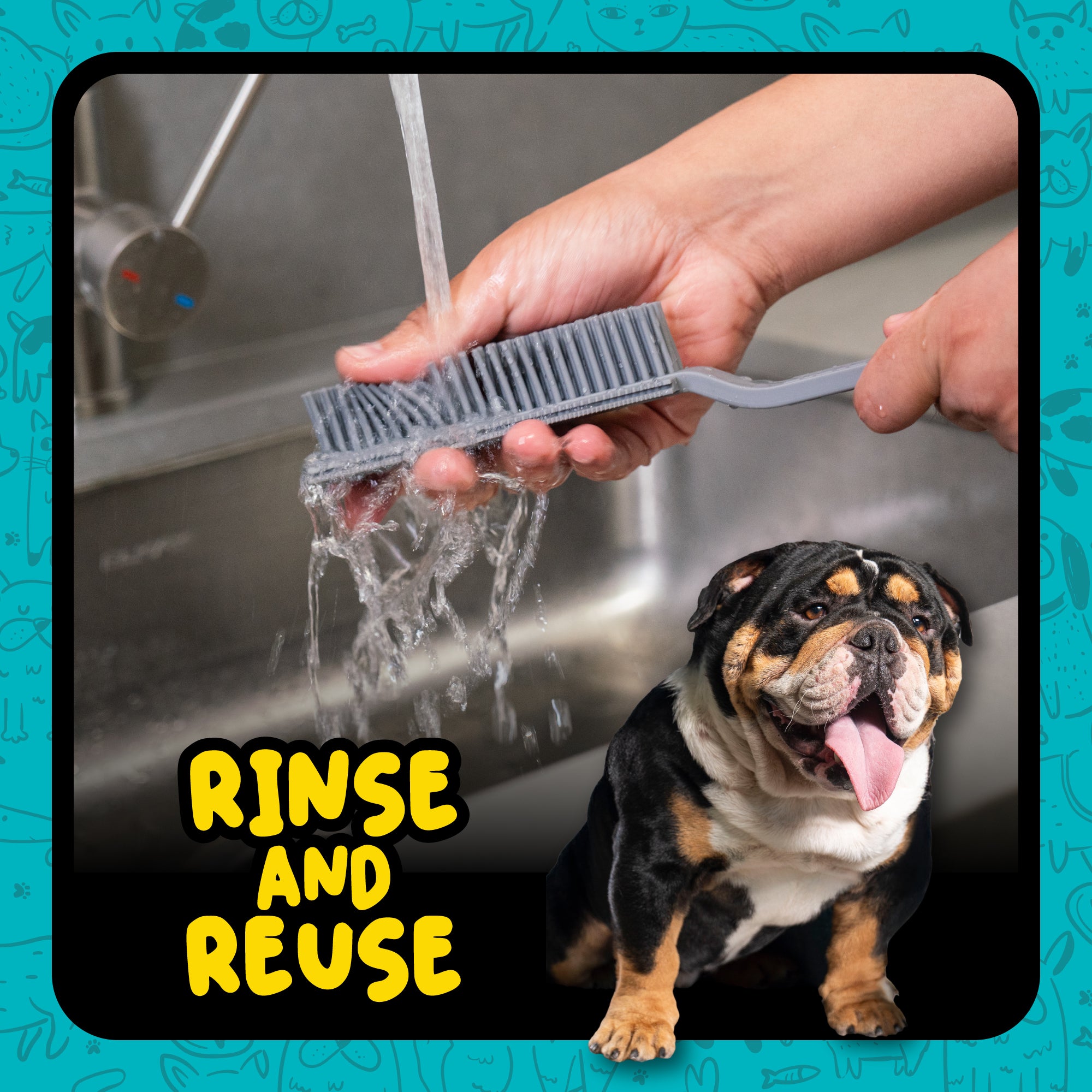 Grubbie Professional Grade Pet Hair Removal Brush