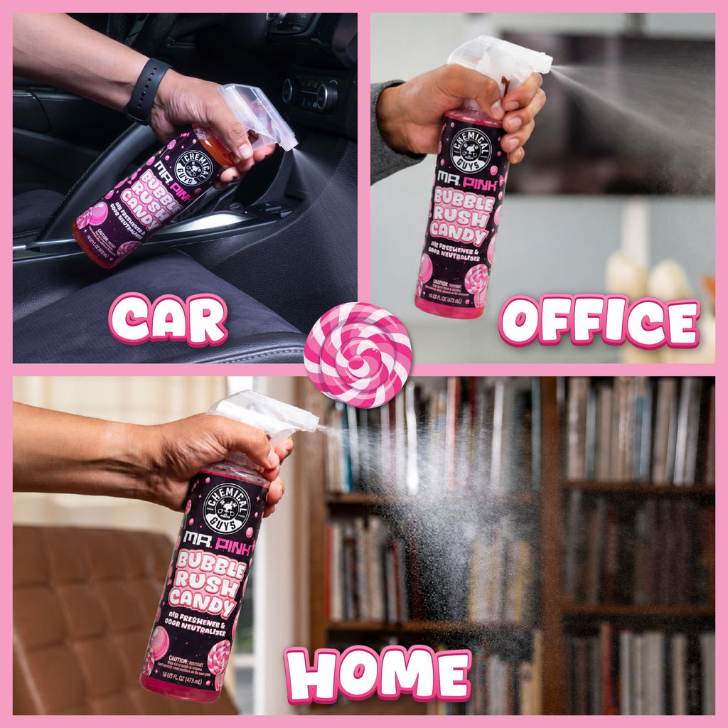 Mr. Pink Bubble Rush Candy Air Freshener & Odor Neutralizer