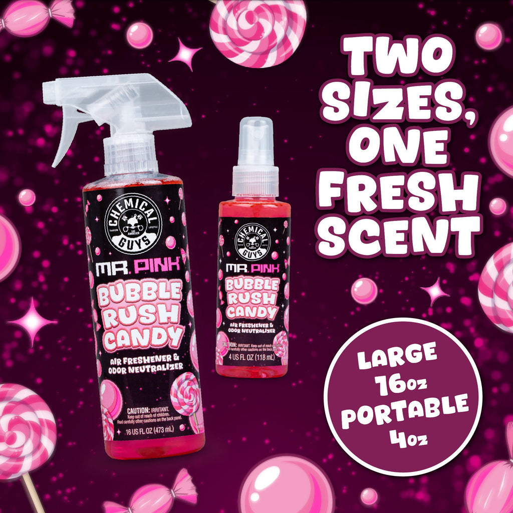 Mr. Pink Bubble Rush Candy Air Freshener & Odor Neutralizer