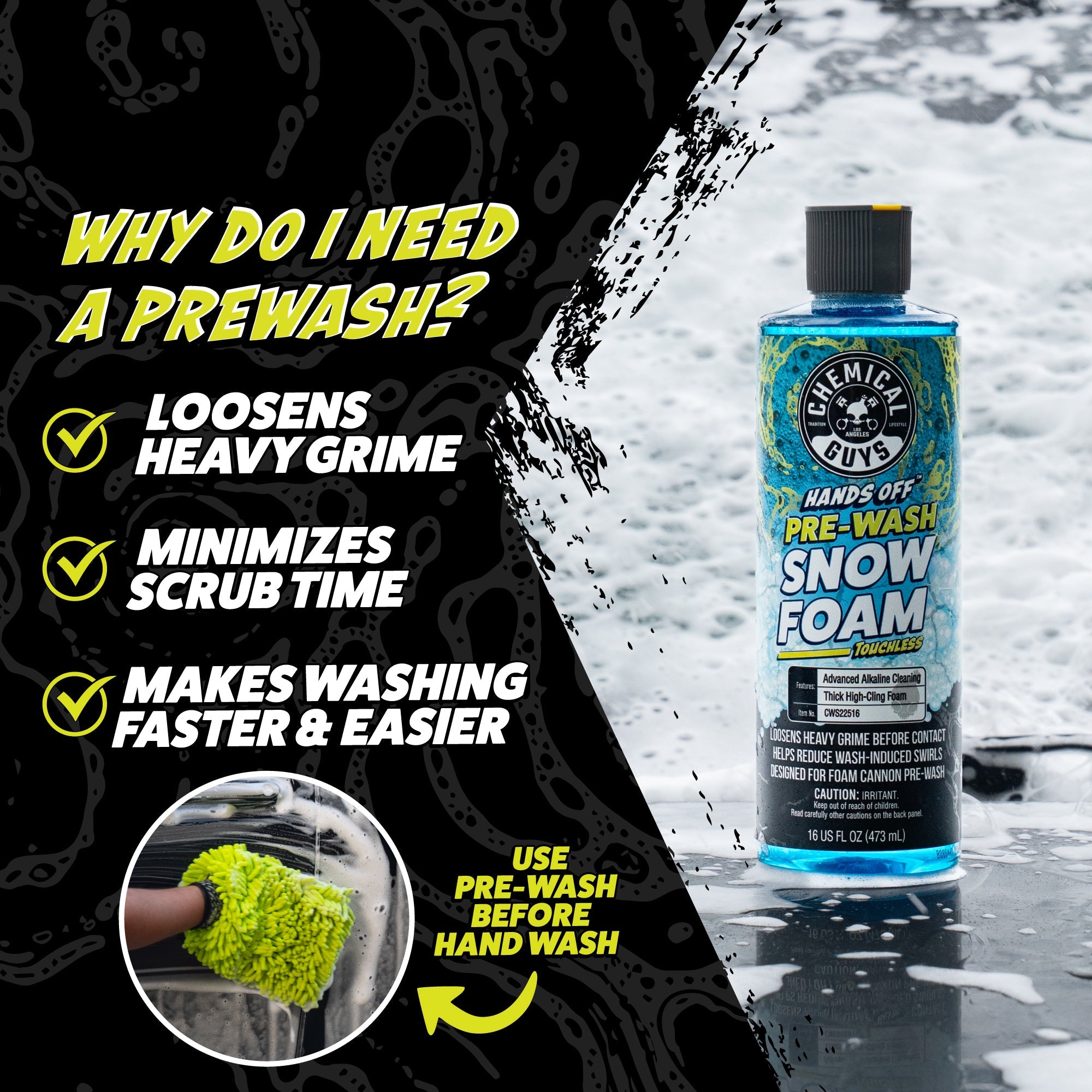 Hands Off Touchless Pre-Wash Snow Foam