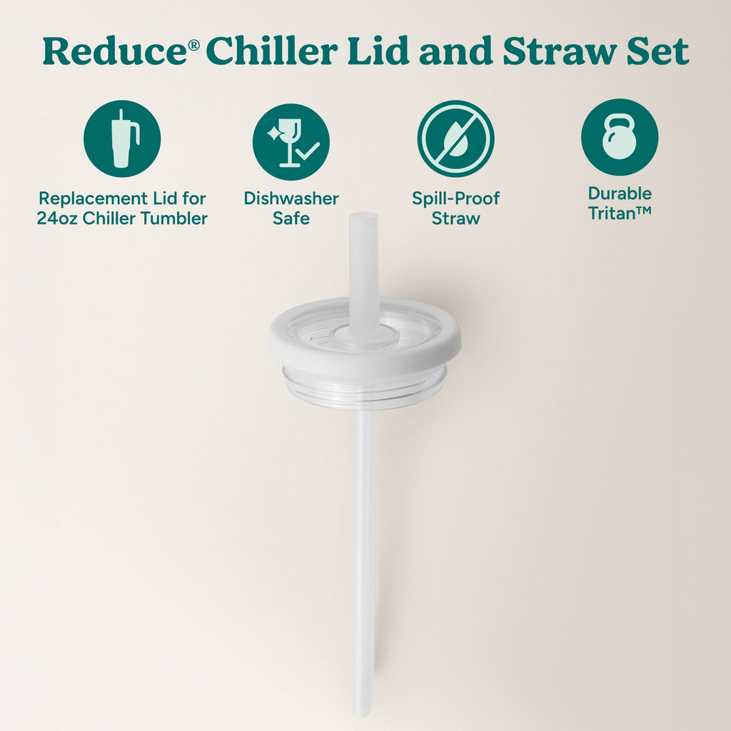 Chiller Medium Lid & Straw Set
