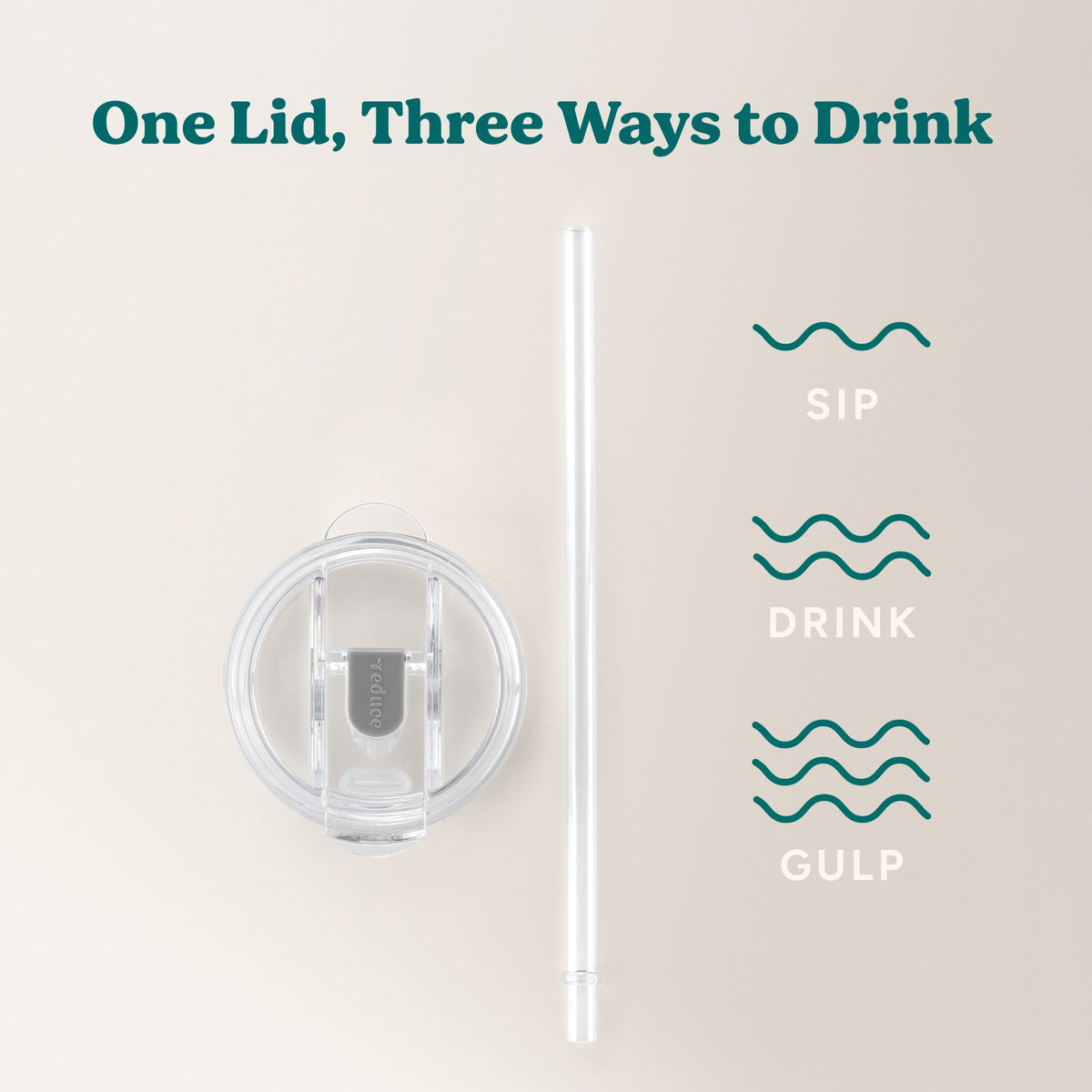 Cold1 Lid & Straw - Medium