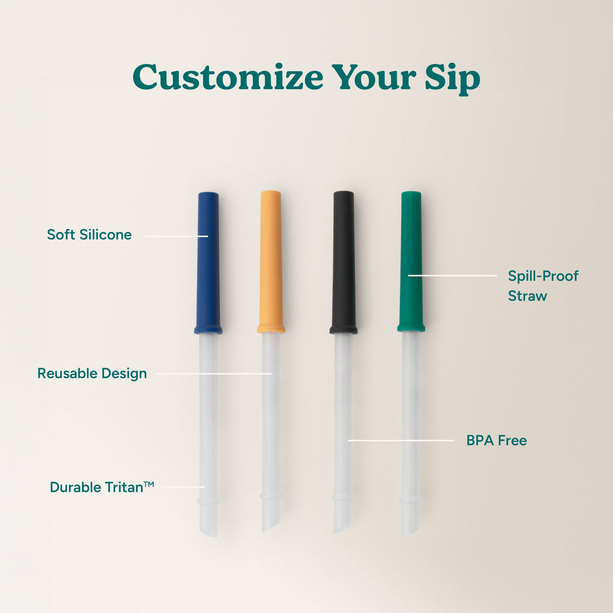 Coldee Straw Set 4PK