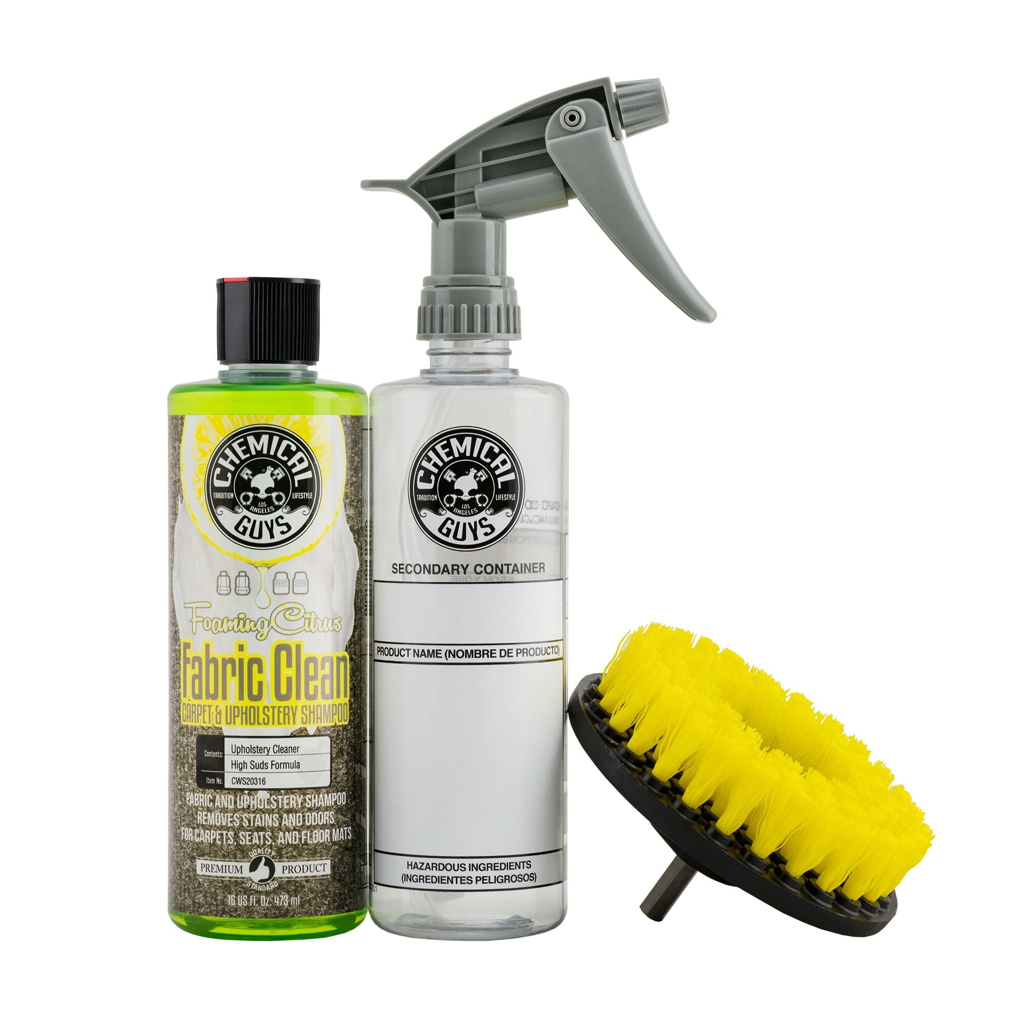 Fabric Cleaning Drill Brush Kit