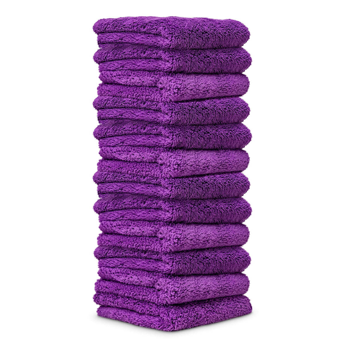 Happy Ending Edgeless Microfiber Towels, 16"x16" 12-Pack