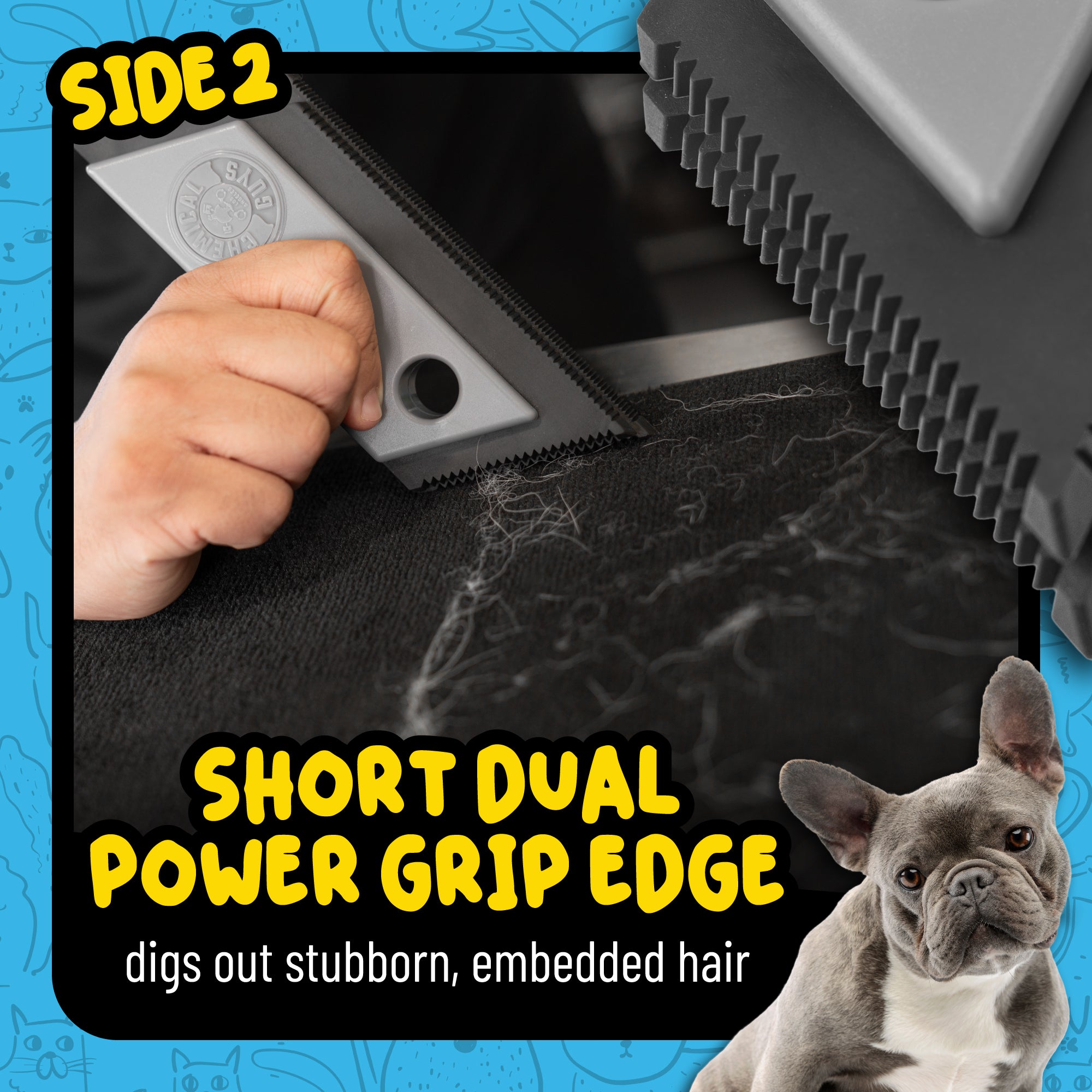 Grubbie Edge Pet Hair Removal Tool