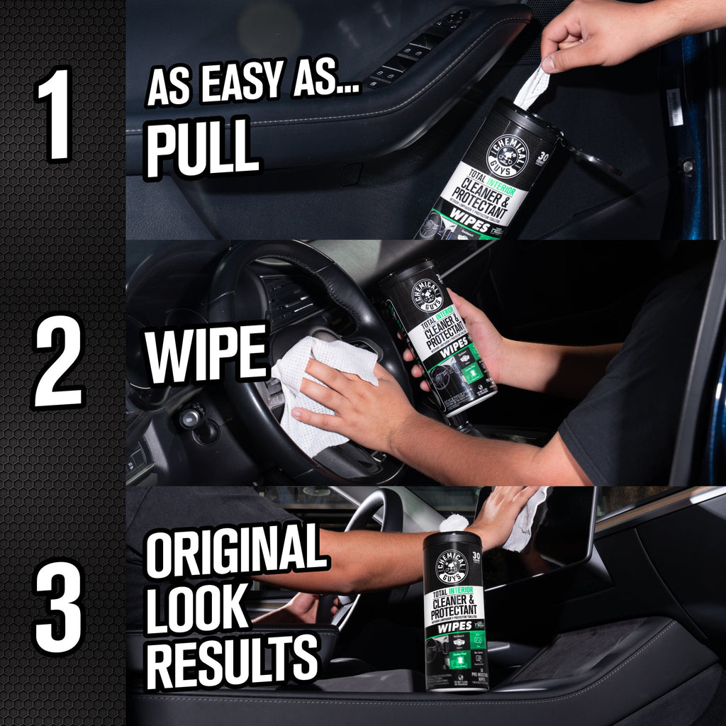 Total Interior Cleaner & Protectant Canister Wipes