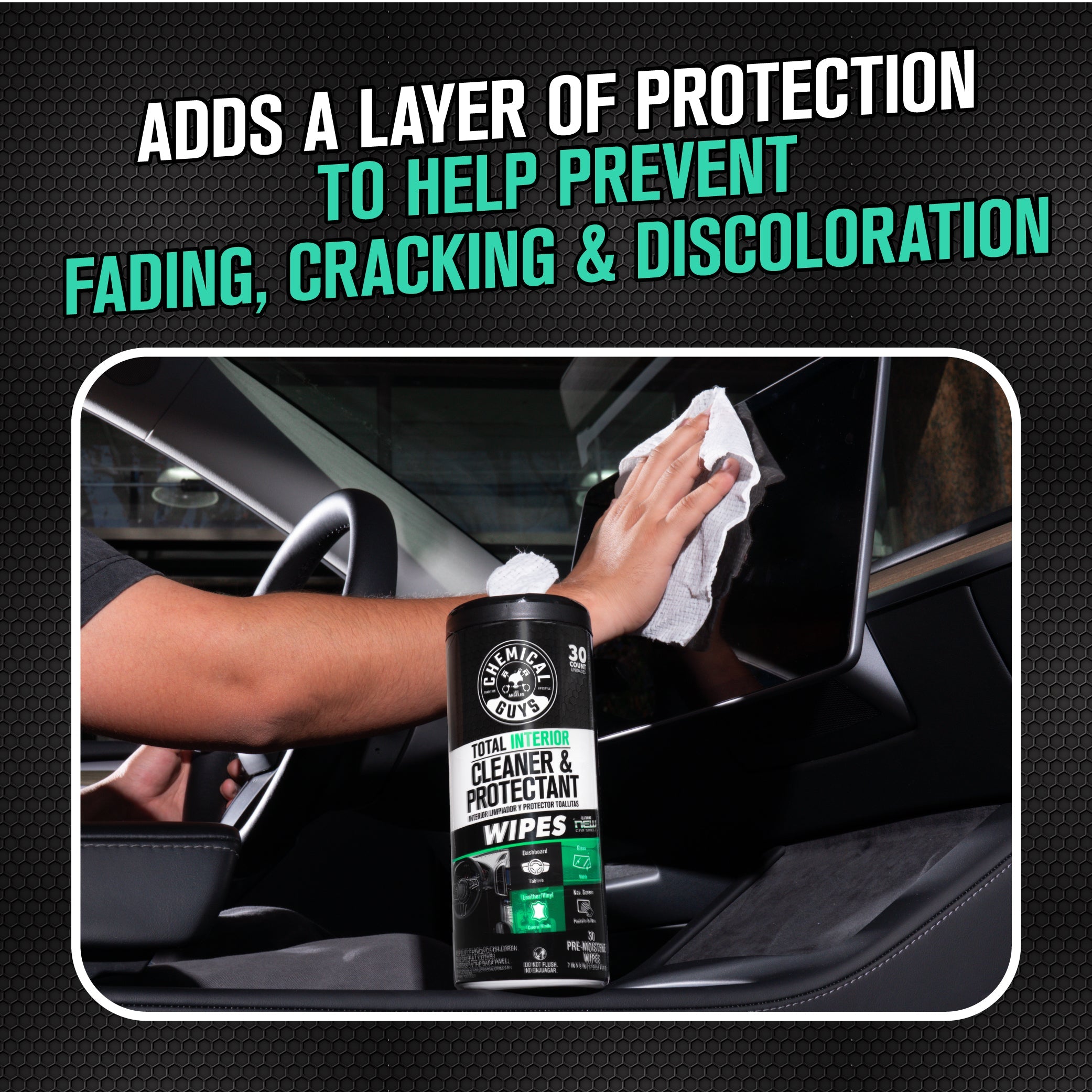 Total Interior Cleaner & Protectant Canister Wipes