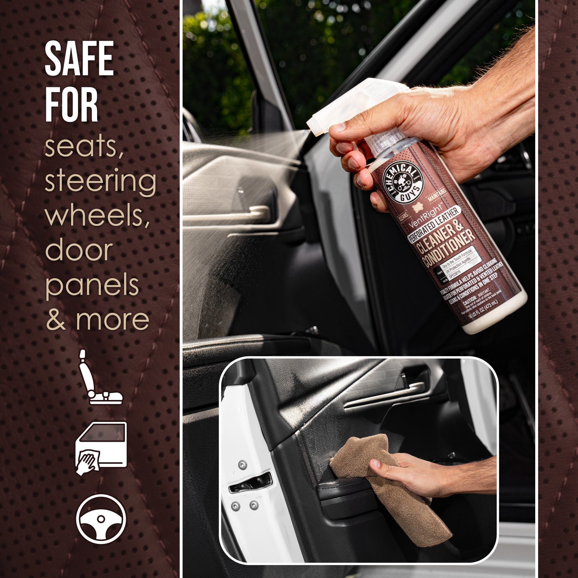 VentRight Perforated Leather Cleaner