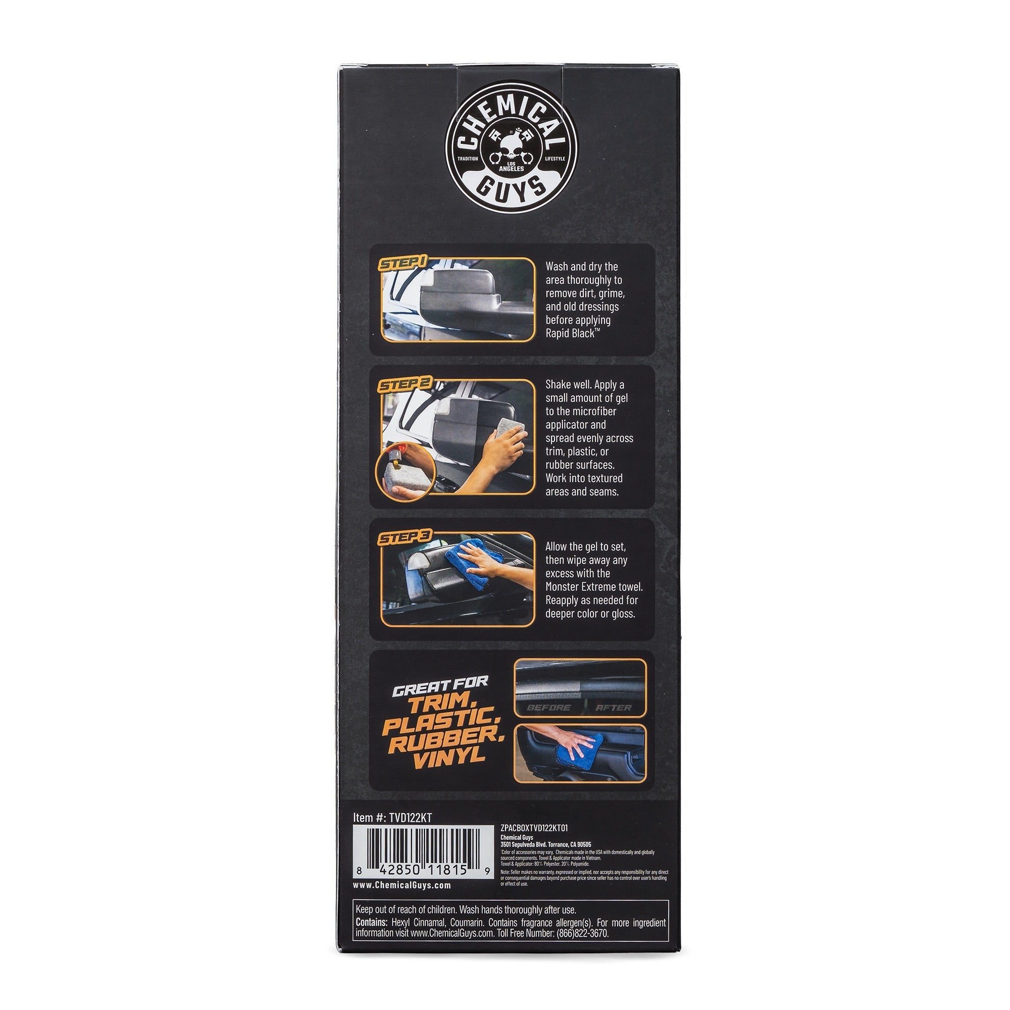 Rapid Black Trim & Plastic Restoration Kit