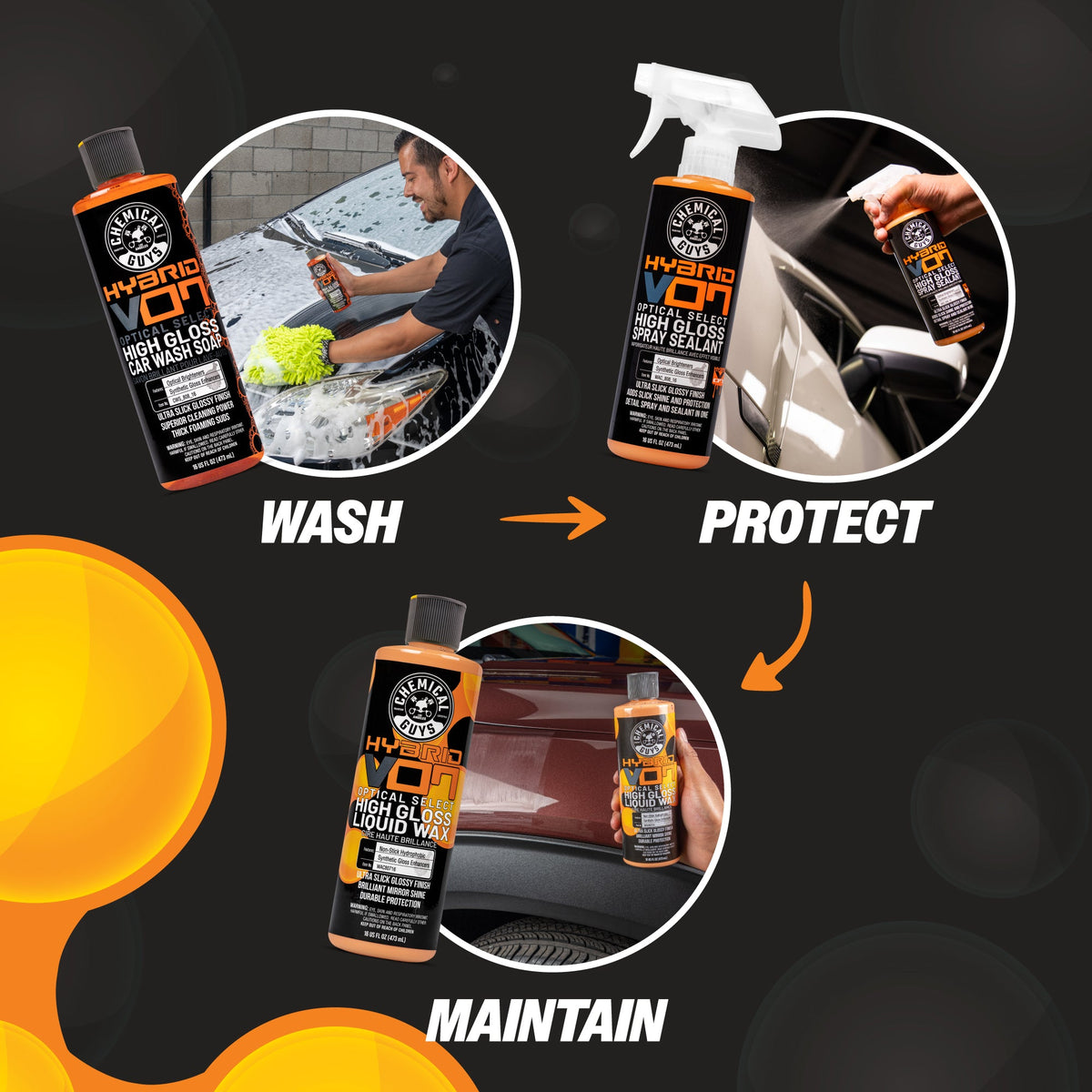 Hybrid V07 Optical Select Wash, Wax & Sealant Bundle