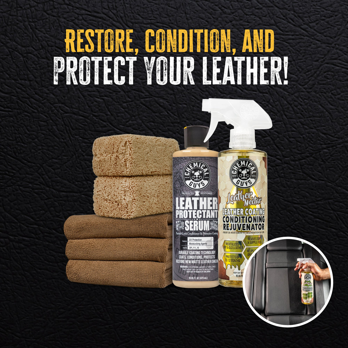 Leather Rejuvenate & Protect Kit
