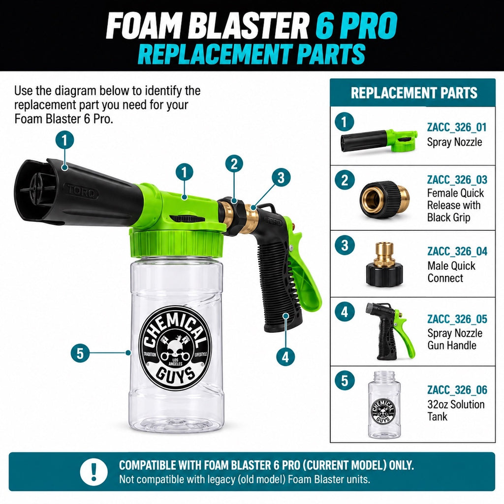 TORQ Foam Blaster 6 Pro Replacement Parts