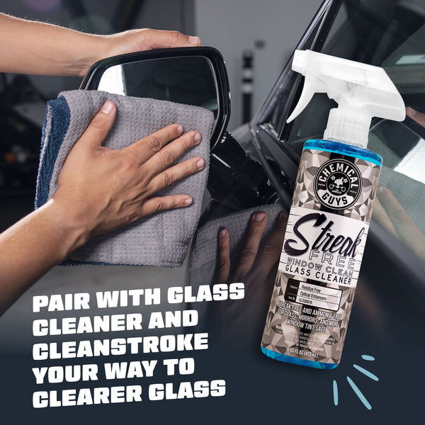 CleanStroke Dual-Sided Microfiber Glass Towel 2-Pack